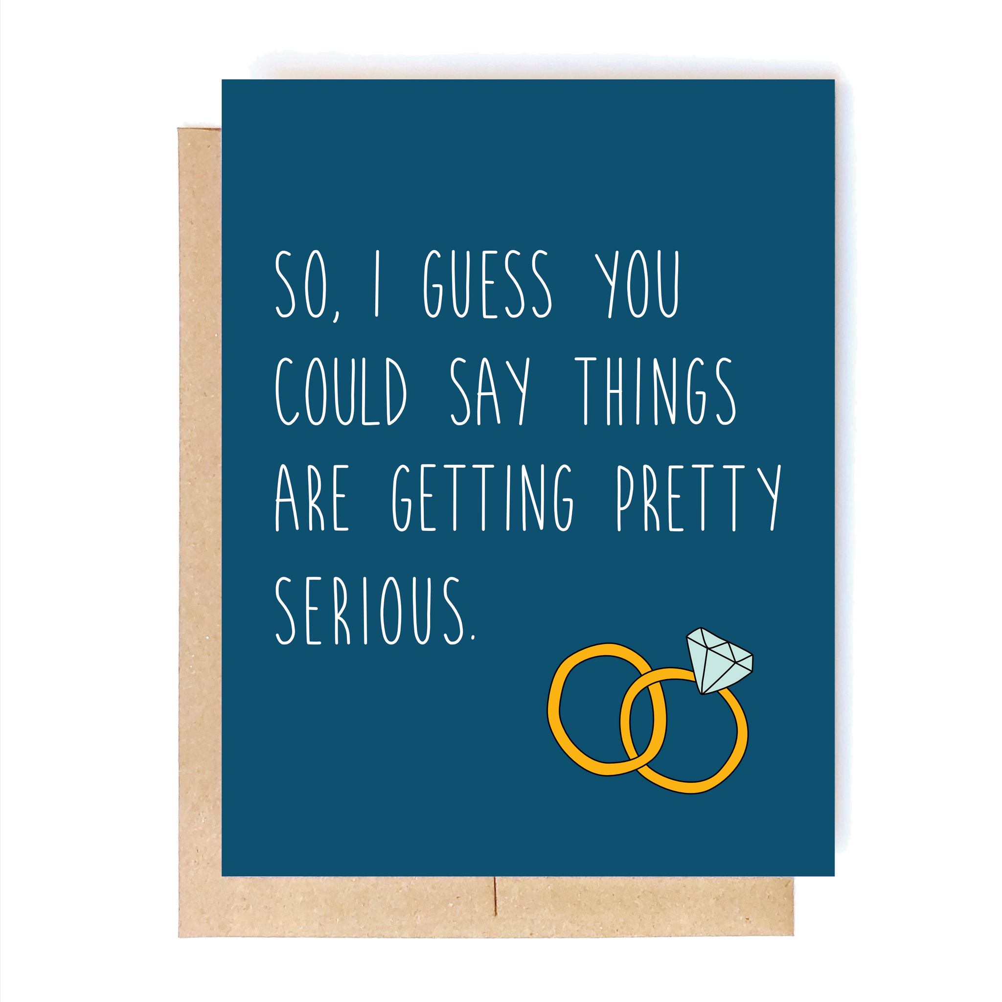 Funny engagement card